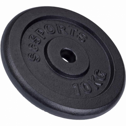 30mm Valurautainen levypainosarja 2x10kg ScSPORTS 30mm Valurautainen levypainosarja 2x10kg ScSPORTS