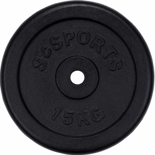 30mm Valurautainen levypainosarja 2x15kg ScSPORTS 30mm Valurautainen levypainosarja 2x15kg ScSPORTS