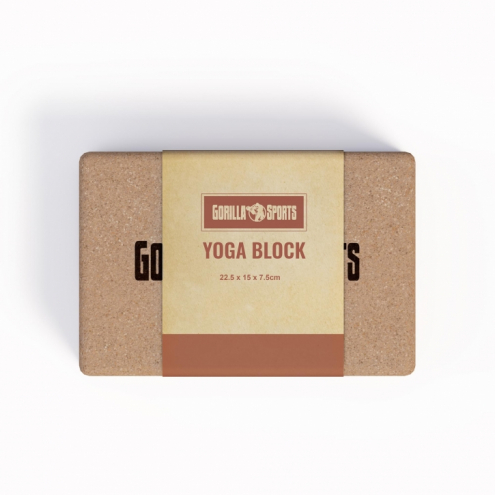 Yoga Block, Joogapalikka, Korkki, 22,5x15x7,5cm