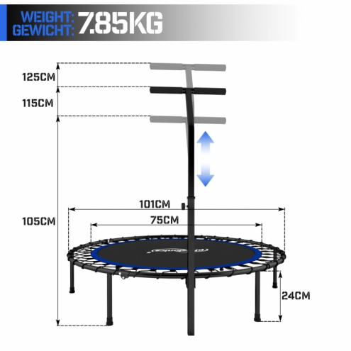 Physionics Fitness trampoliini 101cm