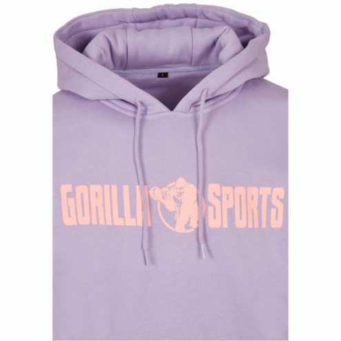 Gorilla Sports Huppari, S-XXXL, Puuvilla/Polyesteri, Unisex, Violetti