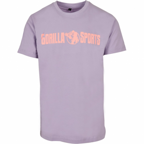 Gorilla Sports T-Paita, S-XXXL, 100% Puuvilla, Unisex, Violetti