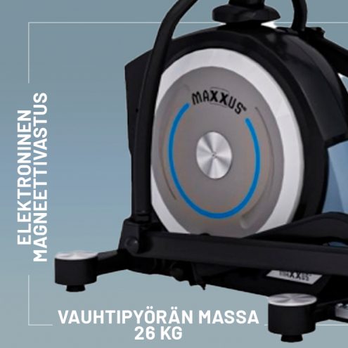 MAXXUS Crosstrainer CX 7.8 Magneettivastuksella 26kg Vauhtipyörällä MAXXUS Crosstrainer CX 7.8 Magneettivastuksella 26kg Vauhtipyörällä