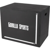 Gorilla Sports Plyobox / Hyppyboxi 76x51x60,5cm Max. 500kg Mänty/Poppeli