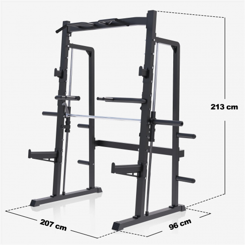 Half Rack Smith-Laite Levypainotelineillä Ø 30/50mm Levypainoille Max. 300kg