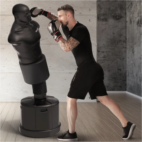 MAXXUS PRO FIGHTER Vapaasti Seisova Nyrkkeilysäkki 186cm, 130kg, Musta