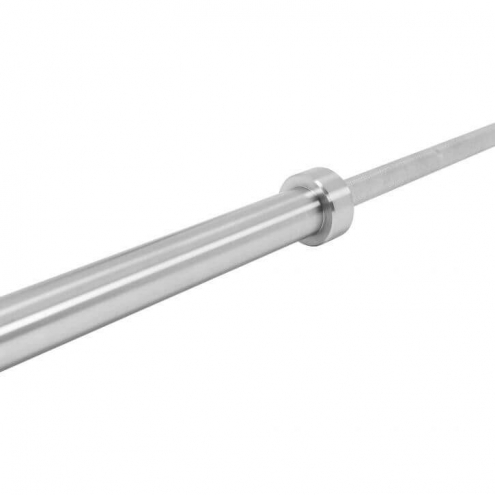 OUTLET! VAIN NOUTO! Olympia Levypainotanko Jousilukoilla 220cm, Ø 50mm, 20kg Kromi