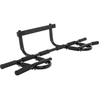 OUTLET! Rekkitanko 5in1 / Leuanvetotanko Oveen Pehmustetut Kahvat Max. 200kg Musta