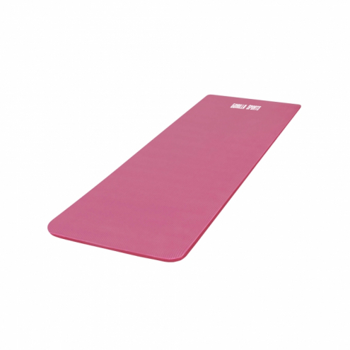 OUTLET Jumppamatto Kantohihnalla, Ihoystävällinen, Fuksia, 190x100x1,5cm