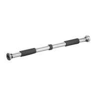 OUTLET! Leuanvetotanko Oveen / Ovirekki Pehmustetut Kädensijat 62-100cm Kromi/Musta