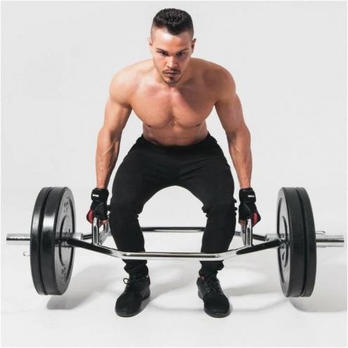Trap Bar Tanko / Maastavetotanko Jousilukoilla Ø 50mm, 25kg Kromi Trap Bar Tanko / Maastavetotanko Jousilukoilla Ø 50mm, 25kg Kromi