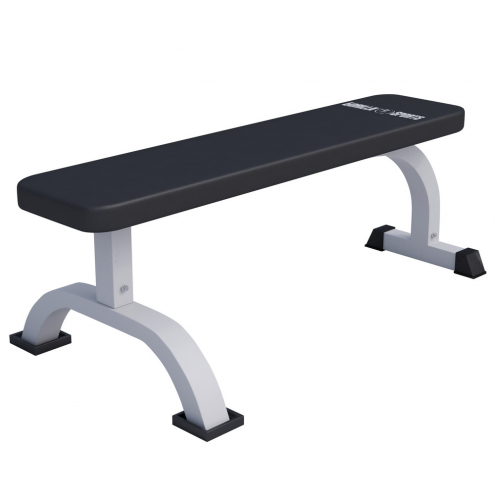 Tasapenkki / Treenipenkki 110x58x40cm Max. 250kg Valkoinen