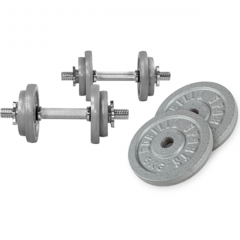 Valurautainen käsipainosetti 30kg