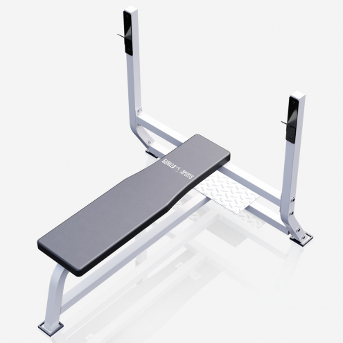 Leveä Painonnostopenkki / Punnerruspenkki 143x110x103cm Max. 250kg Valkoinen