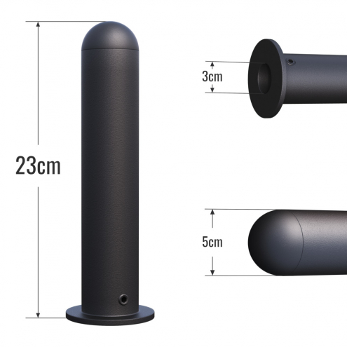 50mm Levytanko Adapteri 30mm Laitteille Jousilukolla 23cm Musta 2kpl