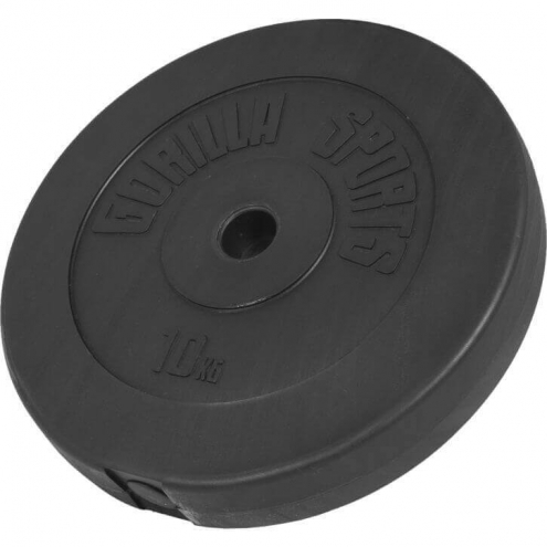 OUTLET! Levypaino 10kg, 30mm Vinyylipaino, Musta