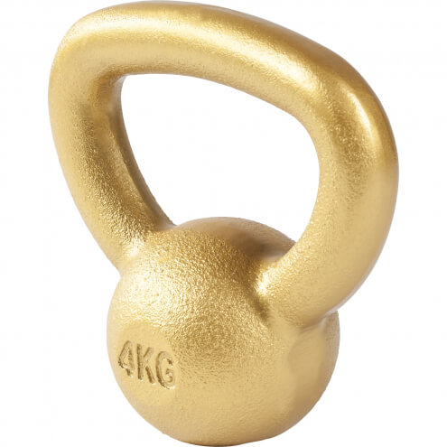 Valurautainen kahvakuula 4-32 kg KULTA Valurautainen kahvakuula 4-32 kg KULTA