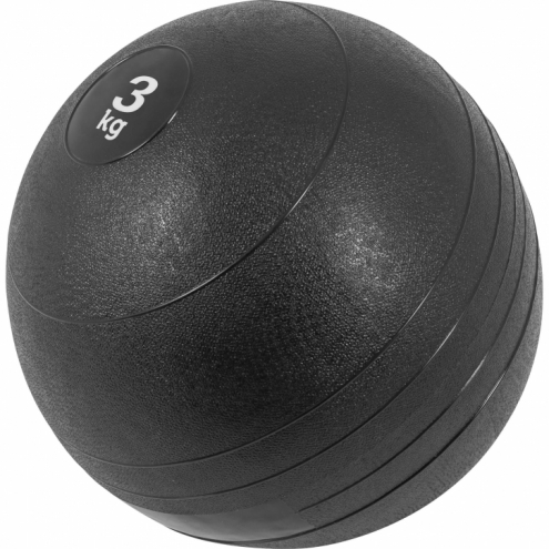 Slam Ball Kuntopallot 3 kg - 20 kg, Musta, Kumi