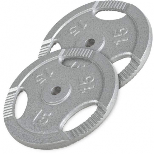 2x15kg Tri Grip valurautapainot 2x15kg Tri Grip valurautapainot