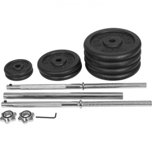 Valurautainen levypainosetti 60kg (E-sarja) Valurautainen levypainosetti 60kg (E-sarja)