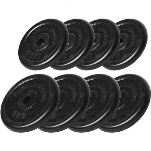 4x2,5kg 4x5kg kuminen levypaino 4x2,5kg 4x5kg kuminen levypaino