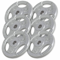 6x5kg Tri Grip valurautapainot