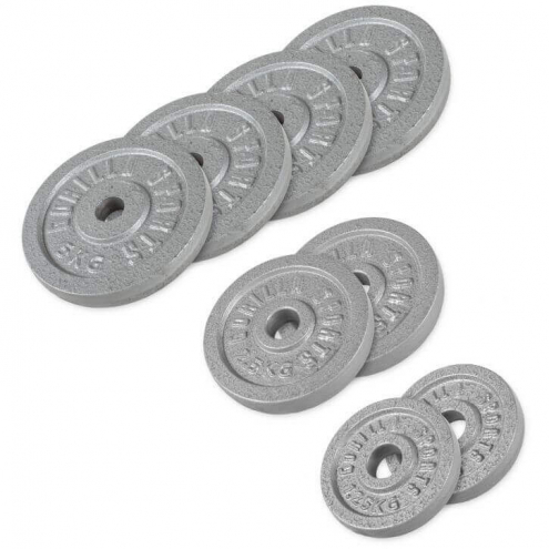 2x1,25kg 2x2,5kg 4x5kg valurautapainot 2x1,25kg 2x2,5kg 4x5kg valurautapainot