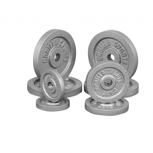 2x1,25kg 2x2,5kg 4x5kg valurautapainot 2x1,25kg 2x2,5kg 4x5kg valurautapainot