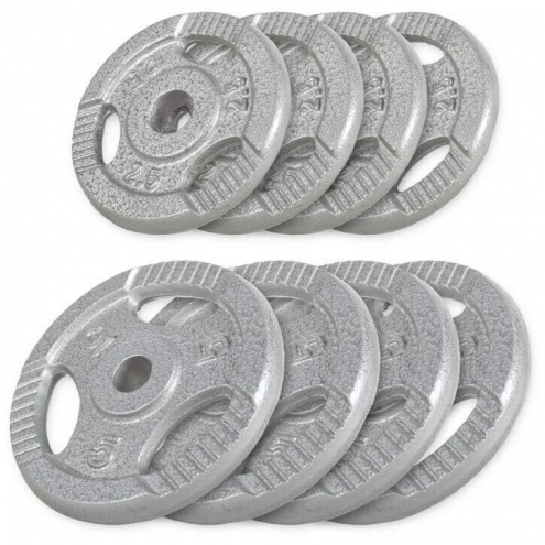 4x5kg 4x2.5kg Tri Grip valurautapainot 4x5kg 4x2.5kg Tri Grip valurautapainot