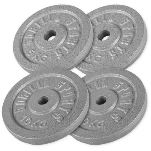 2 x 5 kg, 2 x 10 kg Valurautapainot 2 x 5 kg, 2 x 10 kg Valurautapainot