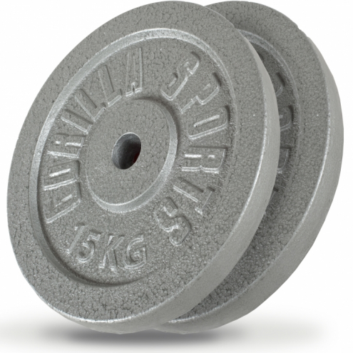 2 x 15 kg Valurautapainot 2 x 15 kg Valurautapainot