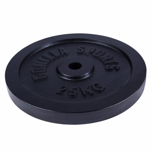 Valurautainen Levypaino 25kg Musta Valurautainen Levypaino 25kg Musta