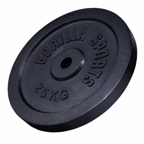 Valurautainen Levypaino 25kg Musta Valurautainen Levypaino 25kg Musta