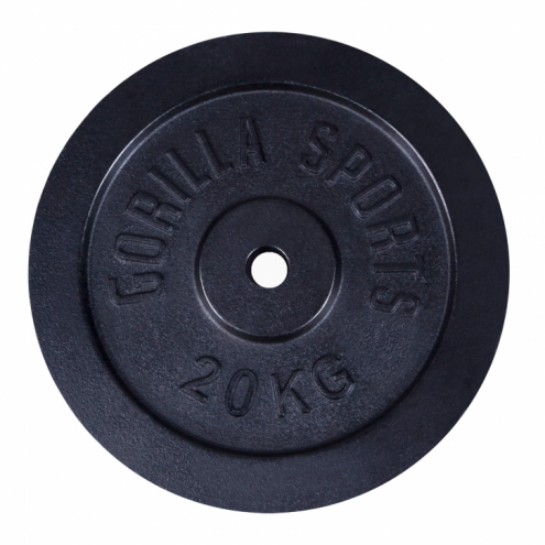 Valurautainen Levypaino 20kg Musta Valurautainen Levypaino 20kg Musta