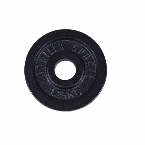 Valurautainen Levypaino 1,25kg Musta Valurautainen Levypaino 1,25kg Musta