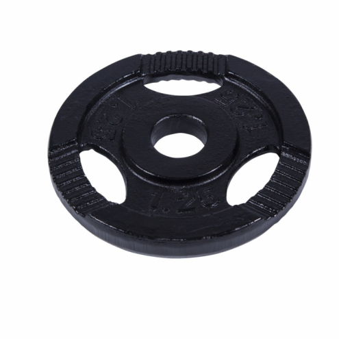 Tri Grip levypaino 1,25 kg, musta Tri Grip levypaino 1,25 kg, musta