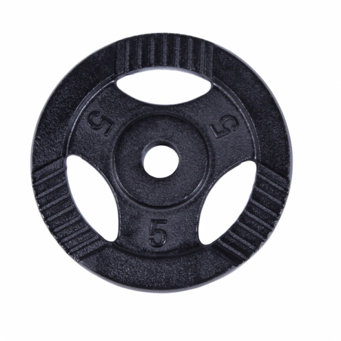 Tri Grip levypaino 5 kg, musta Tri Grip levypaino 5 kg, musta