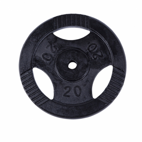 Tri Grip levypaino 20 kg, musta Tri Grip levypaino 20 kg, musta