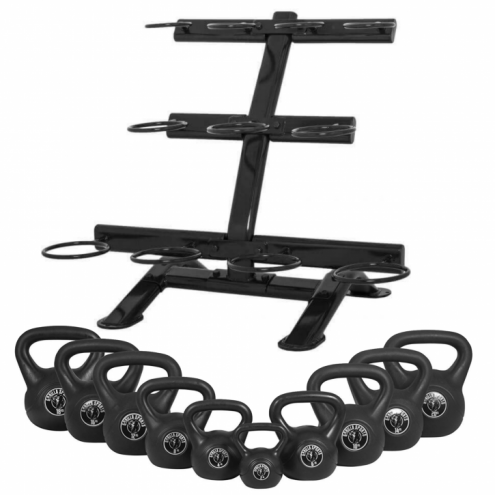 Kahvakuulat 2-20 kg + Teline Musta Kahvakuulat 2-20 kg + Teline Musta