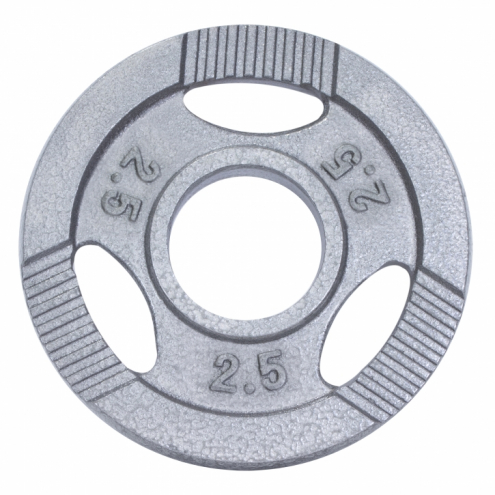 50mm Valurautainen Tri Grip levypaino 2,5 kg 50mm Valurautainen Tri Grip levypaino 2,5 kg