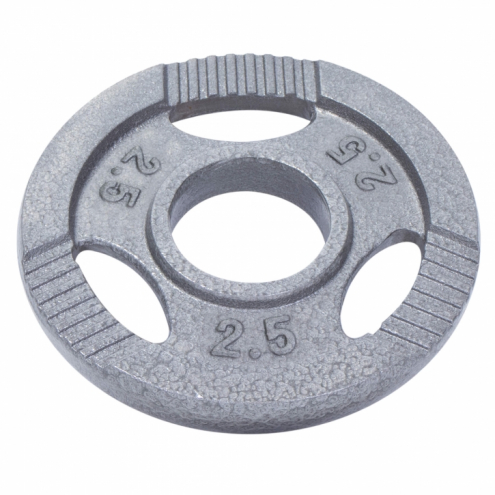 50mm Valurautainen Tri Grip levypaino 2,5 kg 50mm Valurautainen Tri Grip levypaino 2,5 kg