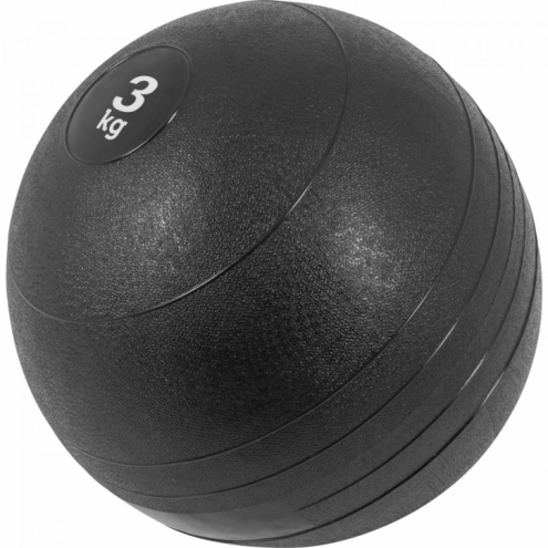 Slam Ball Kuntopallosetti 3 kg, 5 kg ja 7 kg, Musta kumi