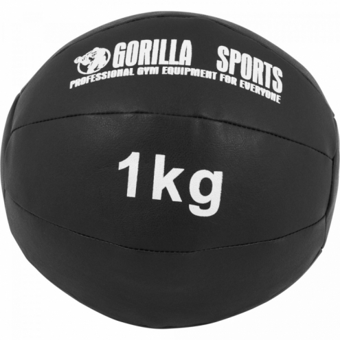 Wall Ball Kuntopallo Setti 1 kg, 2 kg ja 3 kg, Musta PU