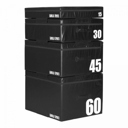 Gorilla Sports pehmeä Plyobox 15-60cm musta Gorilla Sports pehmeä Plyobox 15-60cm musta