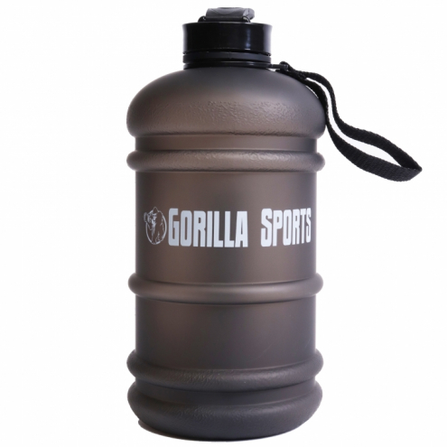 Juomapullo / Water Jug -Pullo 2.2 Litraa, 27x12cm, 100% BPA-vapaa, Musta/Punainen