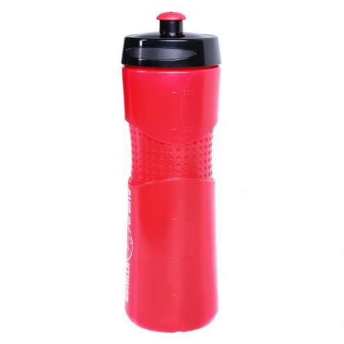 Gorilla Sports Juomapullo 650ml, 24x7.5x7.5cm, 100% BPA/DEHP-vapaa Musta/Punainen