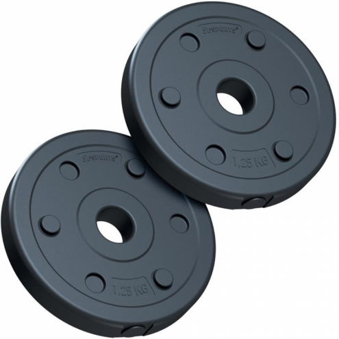 30mm Vinyylilevypainot 2x1,25kg ScSPORTS 30mm Vinyylilevypainot 2x1,25kg ScSPORTS