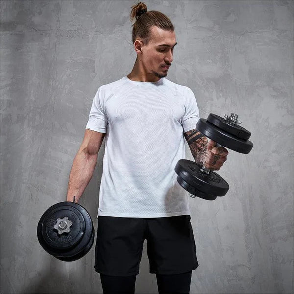 Vinyylinen levytankosarja 100 kg suoralla ja EZ-tangolla