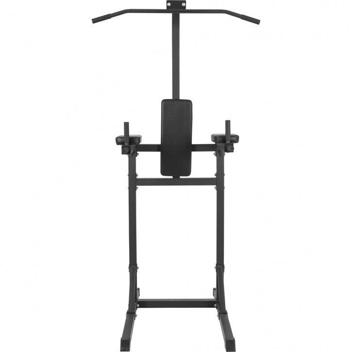 Leuanvetolaite 3in1 / Voimatorni Dippikahvoilla, Leuanvetotangolla Ja Vatsalaitteella Black Edition