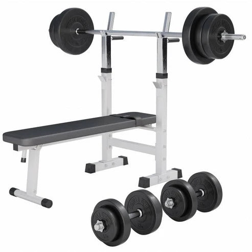 Säädettävä painonnostopenkki 100 kg painosarjalla